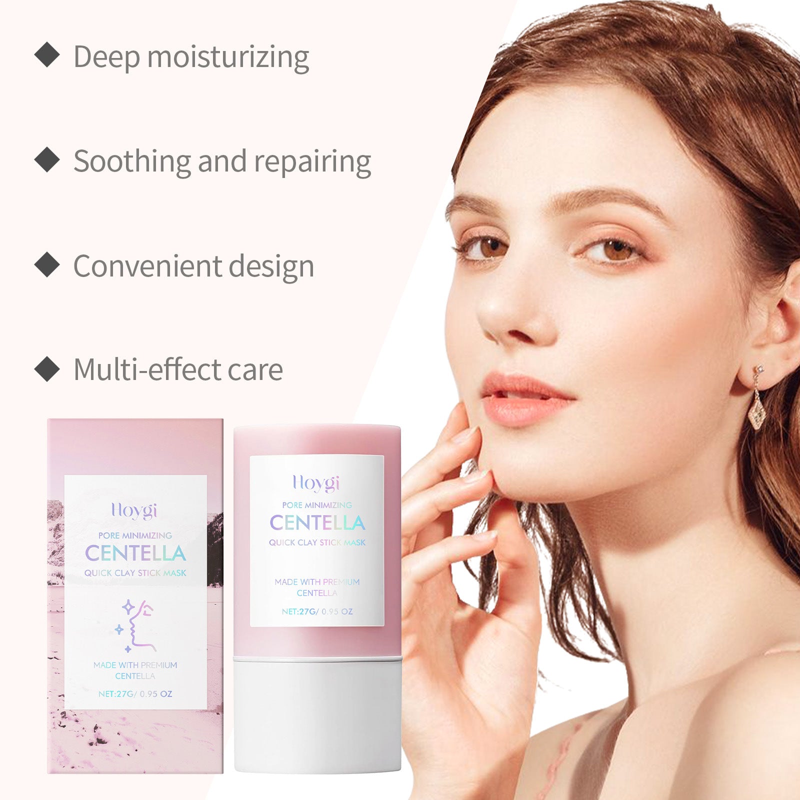 Centella Asiatica Clay Mask Stick Moisturizing And Soothing