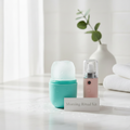 Morning Ritual Kit — ice face roller and nano mist sprayer on marble background